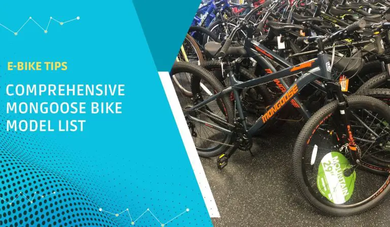 Comprehensive Mongoose Bike Model List